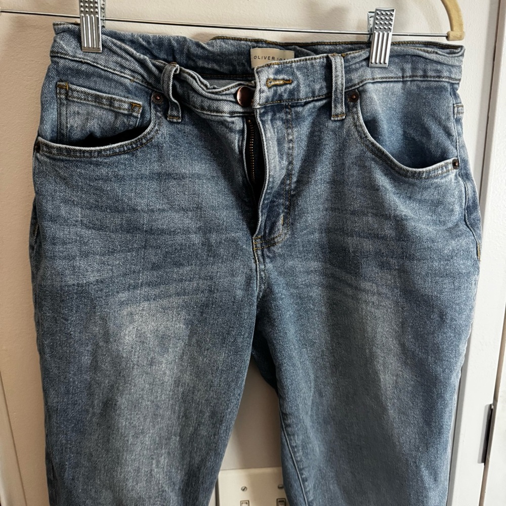 OLIVER LOGAN Light Blue Classic Jeans - Crosby Relaxed Taper - Picture 2 of 5